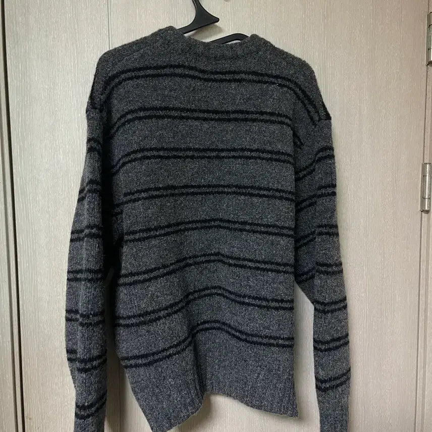 [BUNJANG] Drawfit Wool Hairy Stripe Knit L / 드로우핏/ 울 헤어리 스트라이프 니트/ L