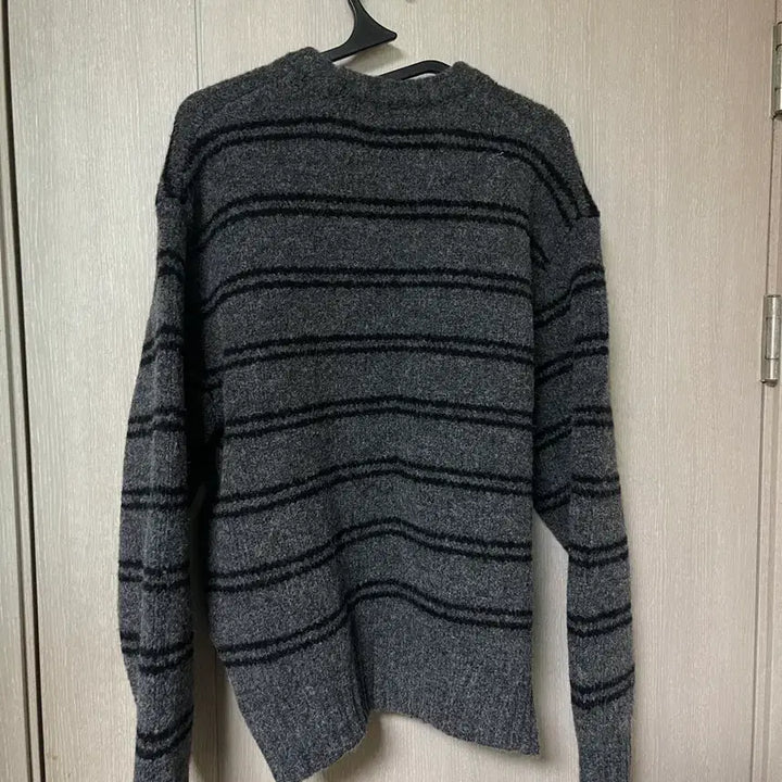 [BUNJANG] Drawfit Wool Hairy Stripe Knit L / 드로우핏/ 울 헤어리 스트라이프 니트/ L
