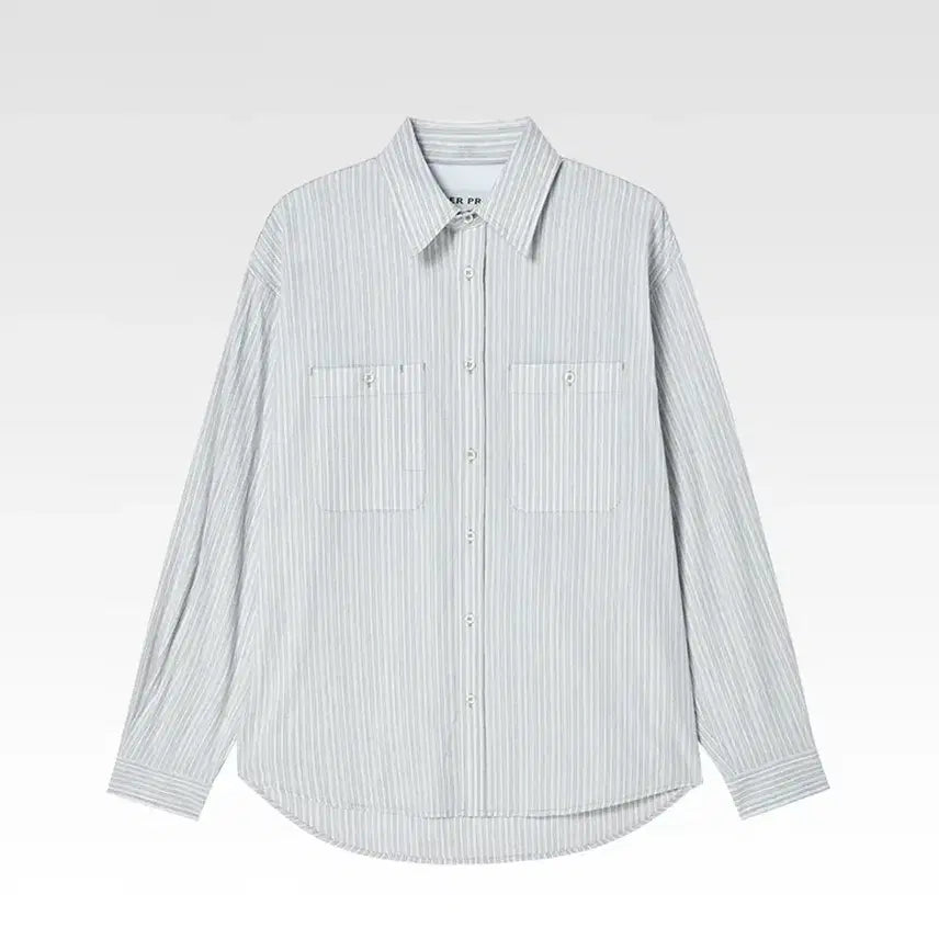 [BUNJANG] Afterpray Breeze Stripe Work Shirt - BTS V Edition (Size S) / BTS 뷔 착용) 애프터프레이 브리즈 스트라이프 워크 셔츠 S