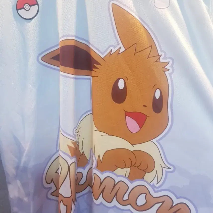 [BUNJANG] Pokemon Eevee Short Sleeve T-Shirt / 포켓몬 정품 굿즈. 이브이. 반팔 티셔츠.