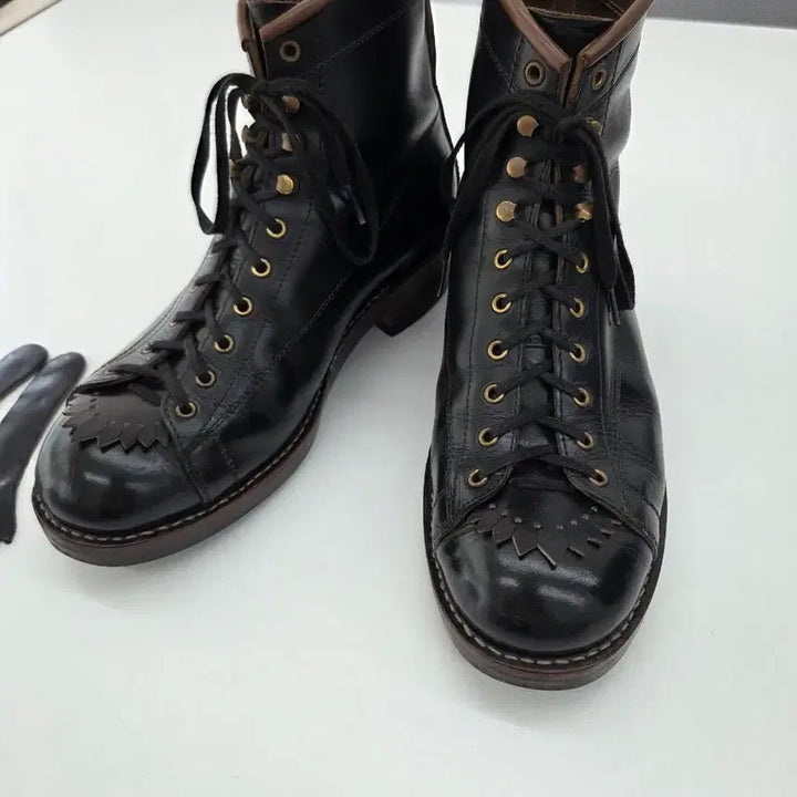 [BUNJANG] RootOne Monkey Boots Black Leather Size 275 / 루트원 슈즈 몽키부츠 275