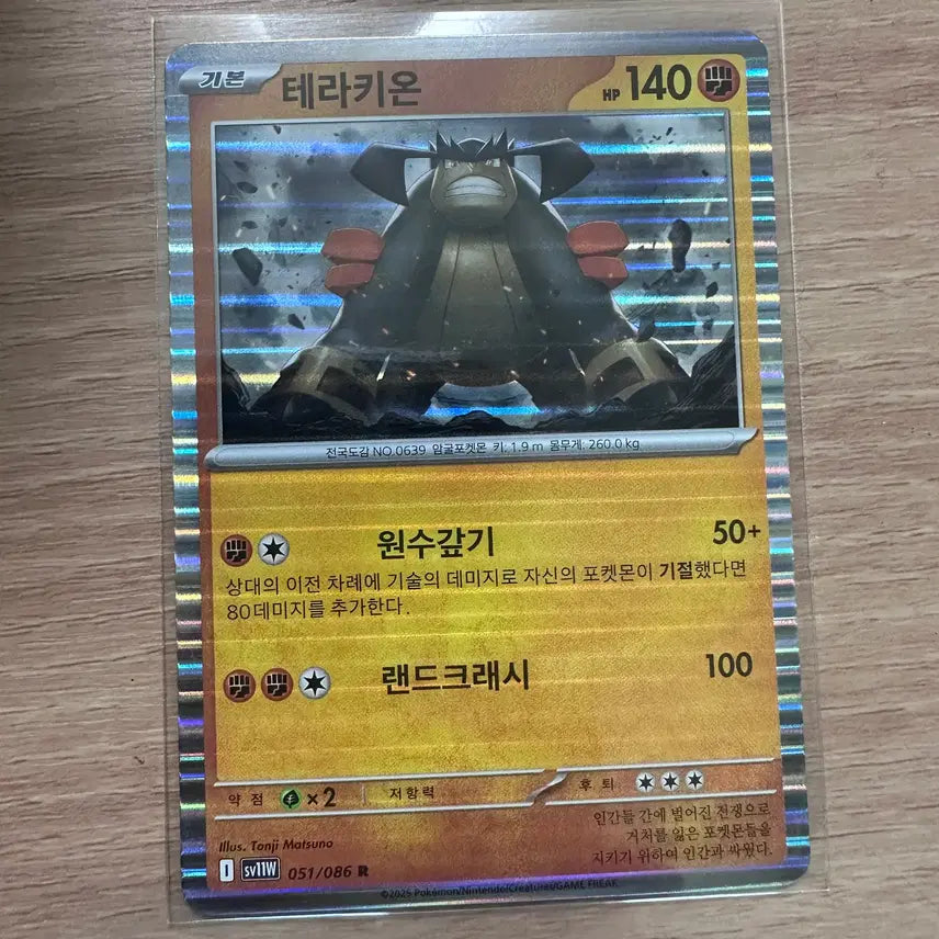 [BUNJANG] Terrakion R Trading Card / 테라키온 R