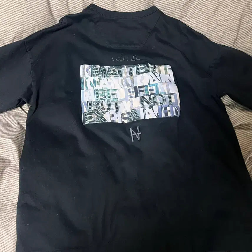 [BUNJANG] Juun.J x Nikihare Oversized Black T-Shirt / 준지 Juun.J 니키하레 반팔 티셔츠 블랙 오버핏