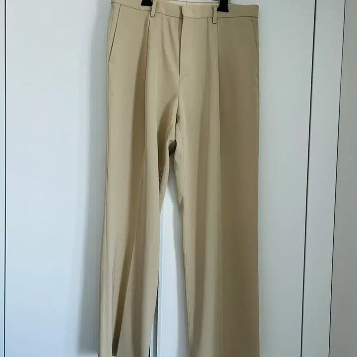 [BUNJANG] Sandro Homme Beige Cotton Blend Slacks Size 42 / (산드로 옴므) 베이지 코튼 혼방 슬랙스 사이즈 42
