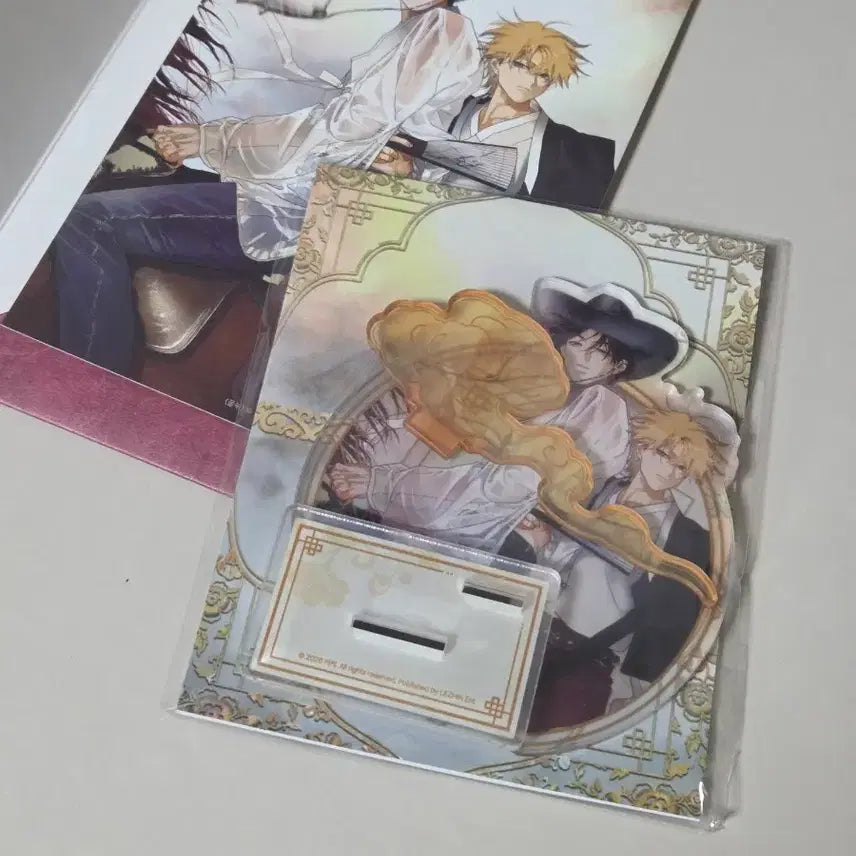 [BUNJANG] Full Book Webtoon Goods Eli Year-End Card (Opened) &amp; Acrylic Stand (Sealed) Set / 풀북 연하장+아크릴스탠드 미개봉새상품
