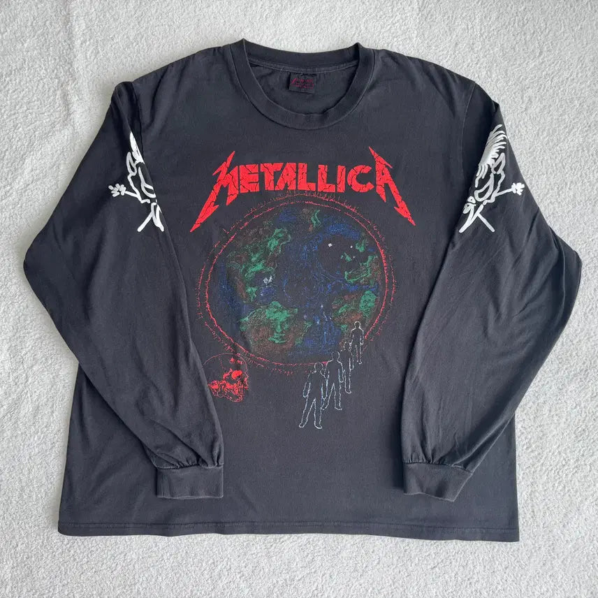 [BUNJANG] Metallica 90s Long Sleeve T-Shirt / 90s 메탈리카 긴팔티셔츠