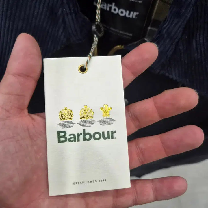 [BUNJANG] Barbour Beaufort Wax Jacket Navy Corduroy Collar Size 36 / 바버 네이비 왁스 자켓 코듀로이 카라