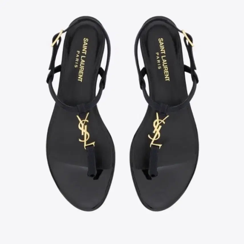 [BUNJANG] Saint Laurent Cassandra Navy Satin Heeled Sandals - Size 37.5 / (새상품) 생로랑 카산드라 샌들 - 네이비 새틴 / 37.5 Size