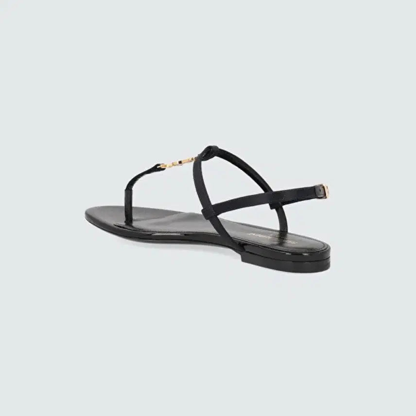 [BUNJANG] Saint Laurent Cassandra Navy Satin Heeled Sandals - Size 37.5 / (새상품) 생로랑 카산드라 샌들 - 네이비 새틴 / 37.5 Size