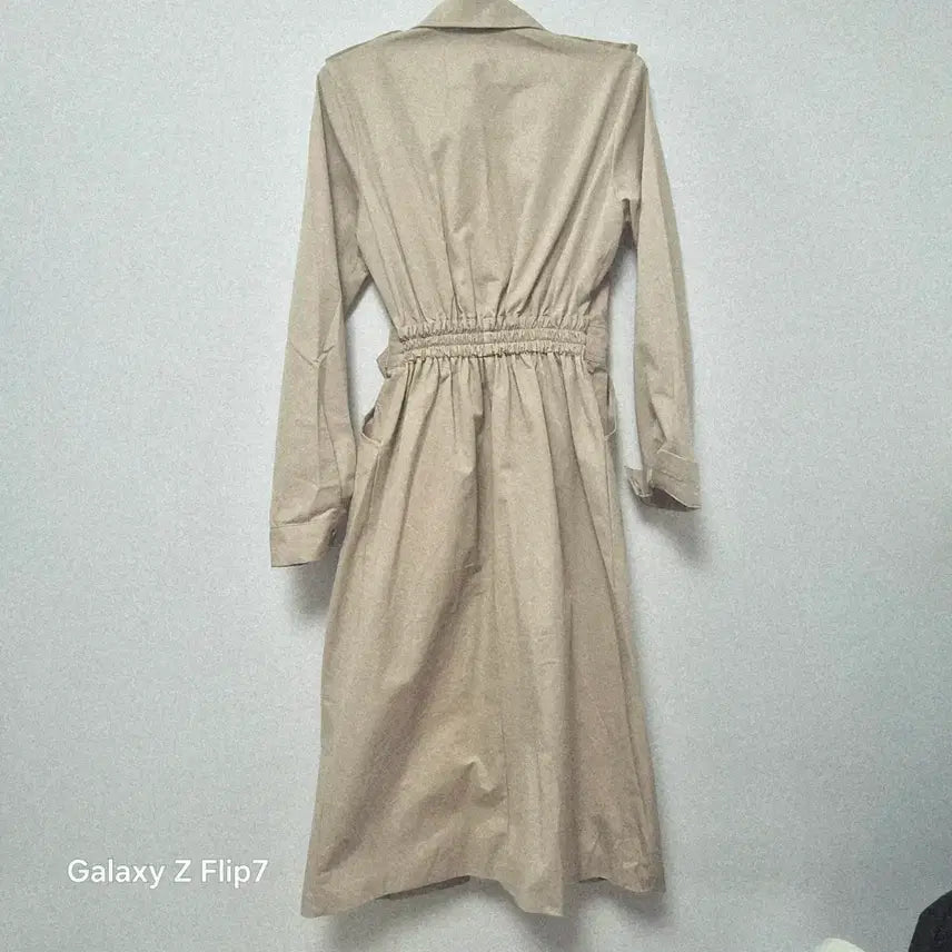 [BUNJANG] Beige Trench Dress / i베이지 트렌치 원피스