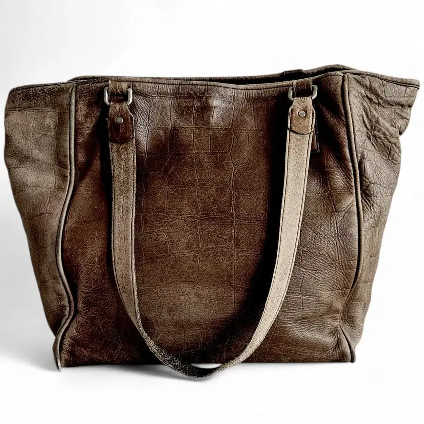 [BUNJANG] Aniary Antique Croc-Embossed Leather Tote Bag (Japanese) / 아니아리 aniary 앤틱 레더 크로크 형압 토트백 포터 재패니즈