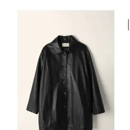 [BUNJANG] Notting Little Jain Leather Jacket / 낫띵리튼 제인 레더 자켓, 레더 카코트 jain 가죽 자켓