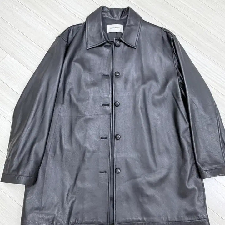 [BUNJANG] Notting Little Jain Leather Jacket / 낫띵리튼 제인 레더 자켓, 레더 카코트 jain 가죽 자켓