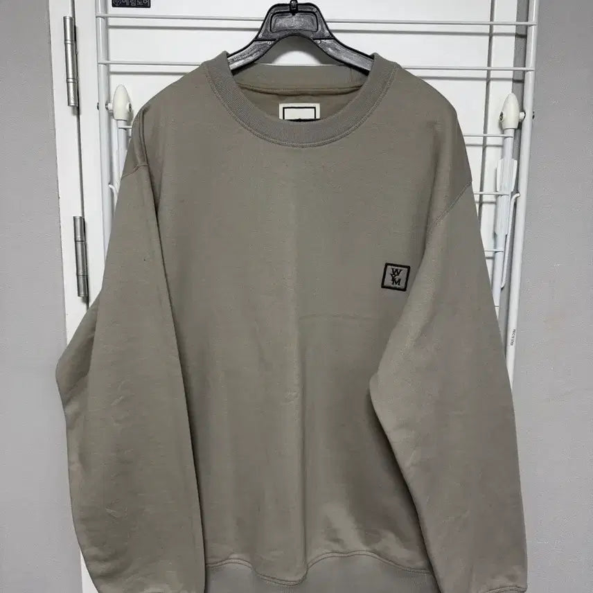 [BUNJANG] Wooyoungmi Back Logo Sweatshirt Grey W231TS27726G / [48] 우영미 백로고 맨투맨 그레이 W231TS27726G