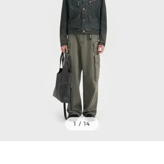 [BUNJANG] Archive Sector Cargo Pants 03 Washed Khaki / 아카이브 섹터 카고 팬츠 03 워시드 카키
