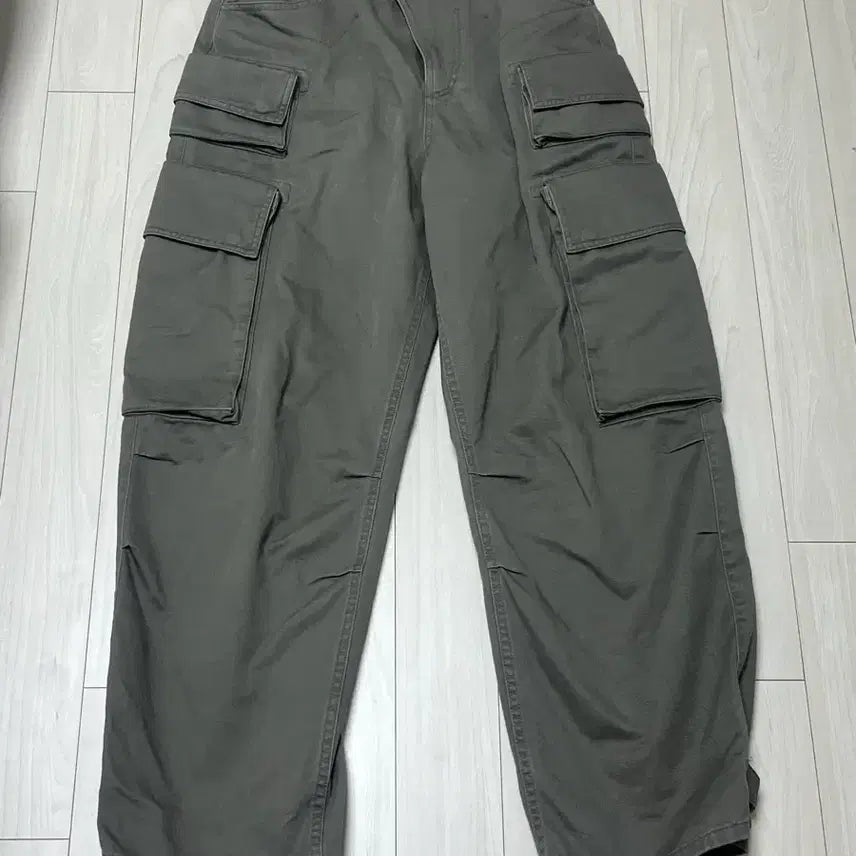 [BUNJANG] Archive Sector Cargo Pants 03 Washed Khaki / 아카이브 섹터 카고 팬츠 03 워시드 카키