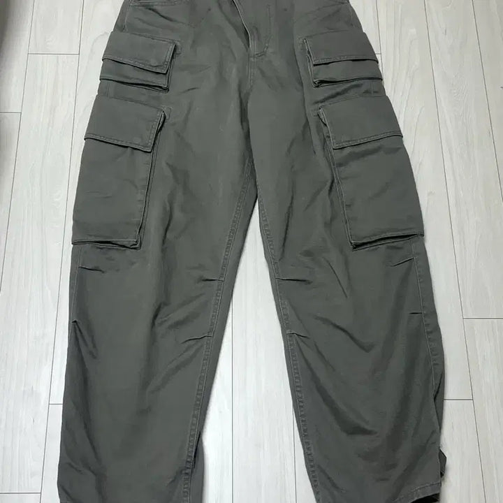 [BUNJANG] Archive Sector Cargo Pants 03 Washed Khaki / 아카이브 섹터 카고 팬츠 03 워시드 카키