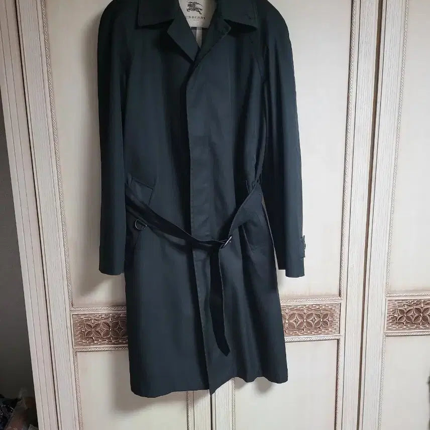 [BUNJANG] Burberry Trench Coat Mac Coat Black Size 50 (US 95-100) / 버버리 트렌치 코트 맥코트 블랙 50 사이즈 95~100