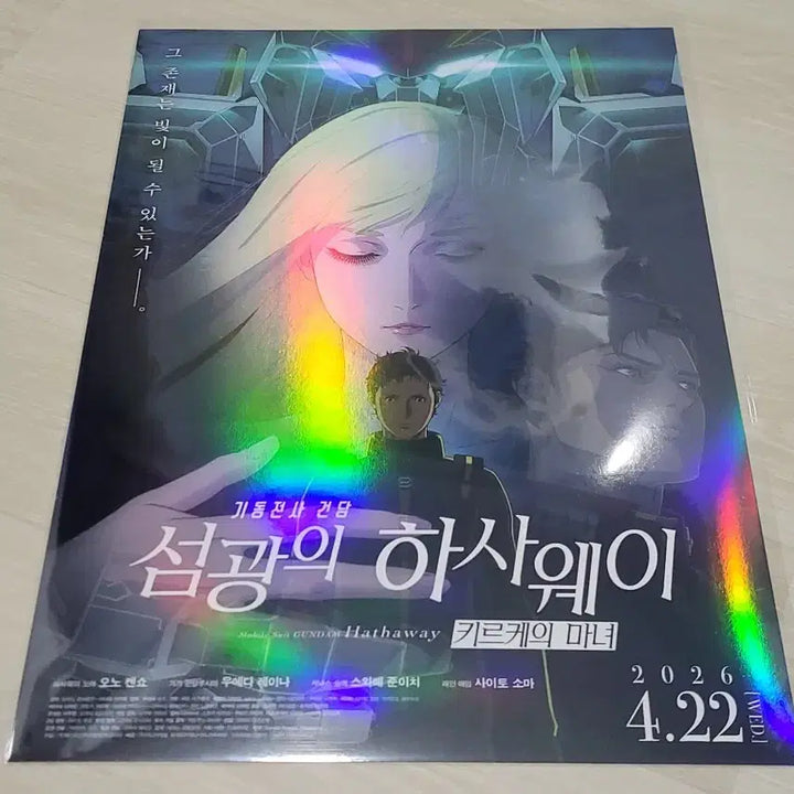 [BUNJANG] Mobile Suit Gundam Hathaway Main Poster / [전용박스 안전포장] 기동전사건담 섬광의하사웨이 메인 포스터