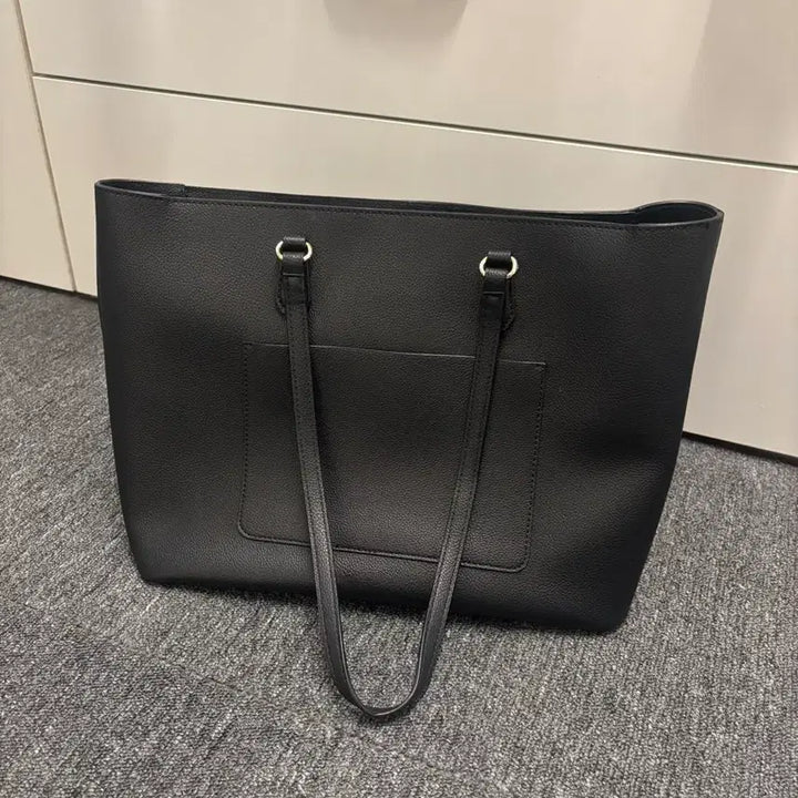 [BUNJANG] J.ESTINA Black Tote Bag Shoulder Bag with Pouch / 제이에스티나 블랙 토트백 숄더백
