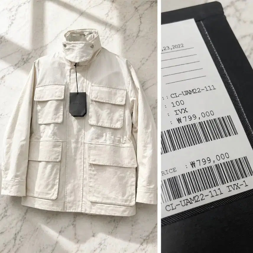 [BUNJANG] Custommellow Black Label Multi-Pocket High Neck Jacket / (정품/새상품) 커스텀멜로우 블랙라벨 필드 자켓 / 22년 / 48