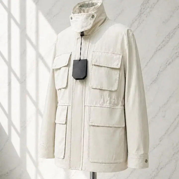 [BUNJANG] Custommellow Black Label Multi-Pocket High Neck Jacket / (정품/새상품) 커스텀멜로우 블랙라벨 필드 자켓 / 22년 / 48