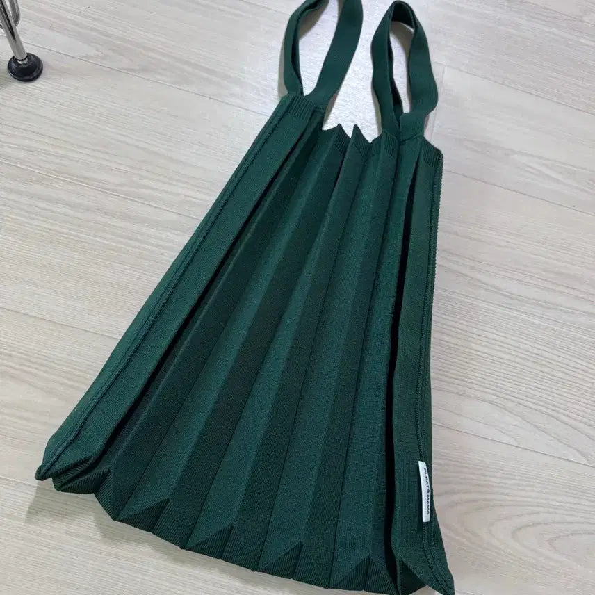 [BUNJANG] Pleats Mama Pleats Bag Dark Green Tote Bag / 플리츠마마 플리츠백 다크그린 토트백