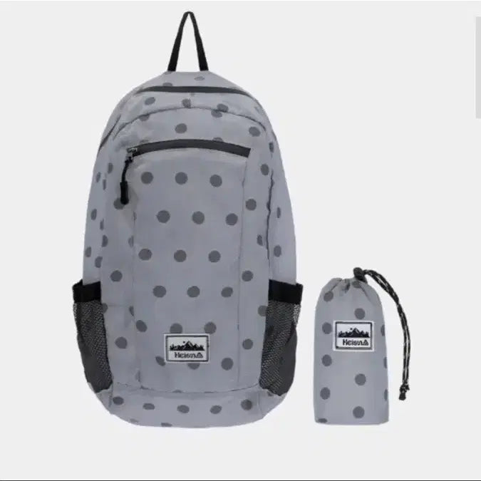 [BUNJANG] Haisan Dot Charcoal Pocket Bag / 하이산 포켓백 도트 차콜