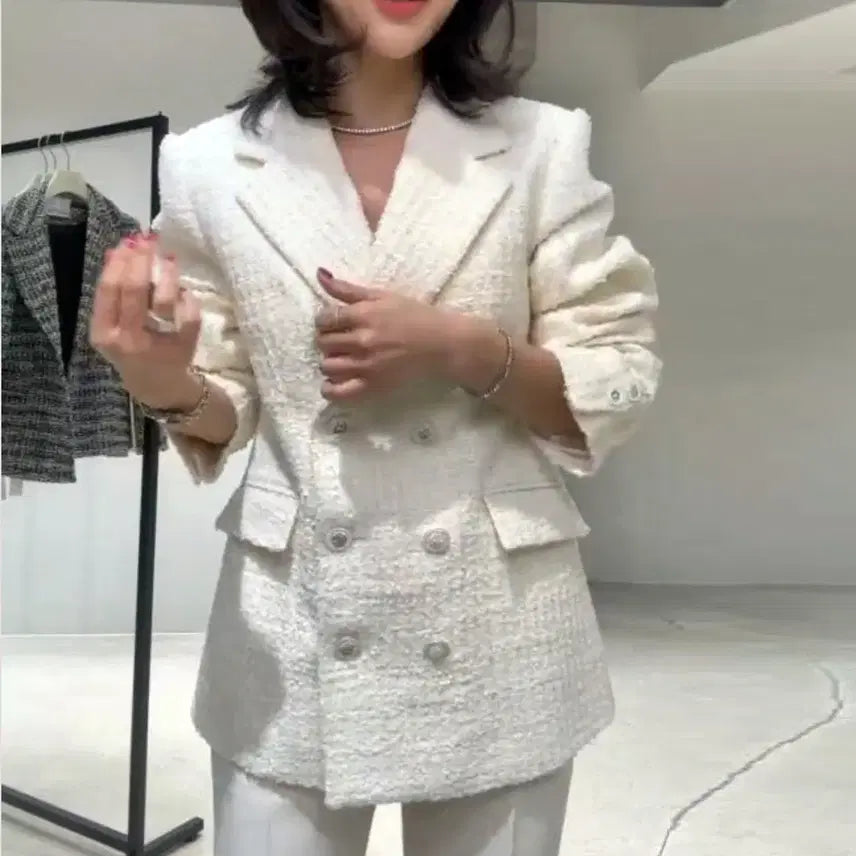[BUNJANG] MAINSTAY Lauren Tweed Jacket / 메인스테이(MAINSTAY) 로렌 트위드자켓 55-66 새상품