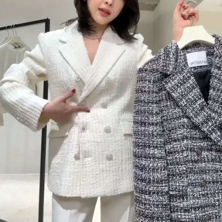 [BUNJANG] MAINSTAY Lauren Tweed Jacket / 메인스테이(MAINSTAY) 로렌 트위드자켓 55-66 새상품