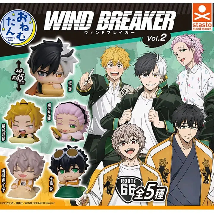 [BUNJANG] Wind Breaker Onemutan Vol. 2 Gacha Capsule Full Set (5 types) / 윈드브레이커 오네무탄 vol.2 가차캡슐 5종풀셋(새상품)