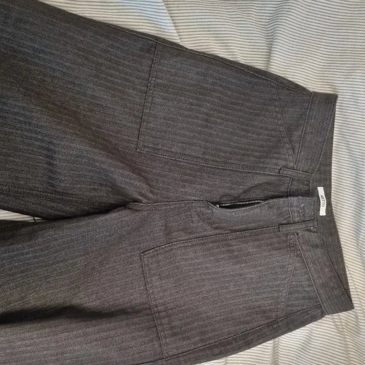 [BUNJANG] Arto Herringbone Pocket Denim Brown XS Short / [새상품] 아르토 헤링본 포켓 데님 브라운 xs 숏