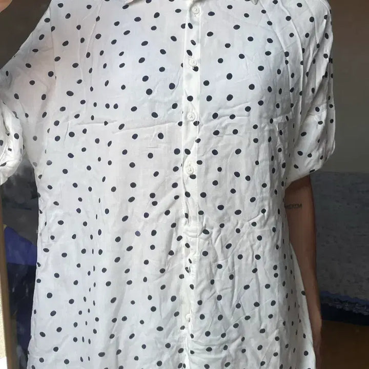 [BUNJANG] Lefties Polka Dot 3/4 Sleeve Blouse Dress / Lefties 도트 7부 블라우스 원피스