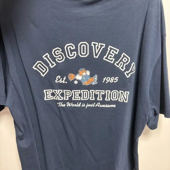 [BUNJANG] Discovery Expedition Navy T-Shirt / 디스커버리 익스페디션 반팔 티셔츠 네이비