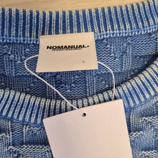 [BUNJANG] No Manual Jacquard Knit L / 새상품) 노매뉴얼 자카드 니트 L