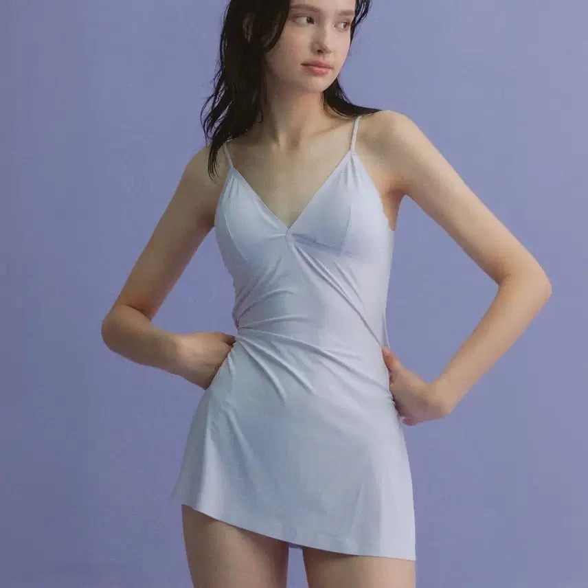[BUNJANG] HOEN Airy Seamless Mini Slip Dress Lavender M / 호엔 에어리 심리스 미니 슬립 원피스 라벤더 M
