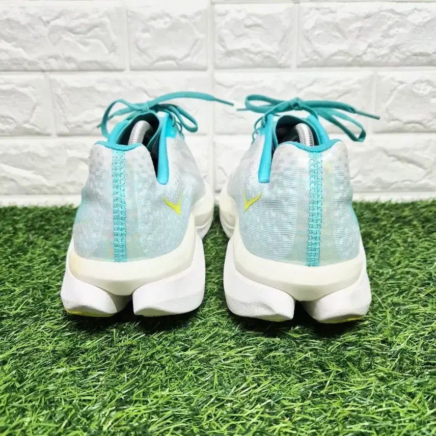 [BUNJANG] Hoka Mach X White Blue Running Shoes / 호카 290 마하 X 화이트 블루 글래스