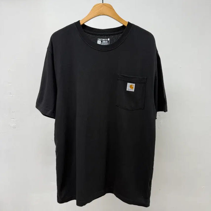 [BUNJANG] Carhartt K87 Pocket T-Shirt Black M / 칼하트  포켓 반팔 M 블랙 오버핏 기본티 JS49