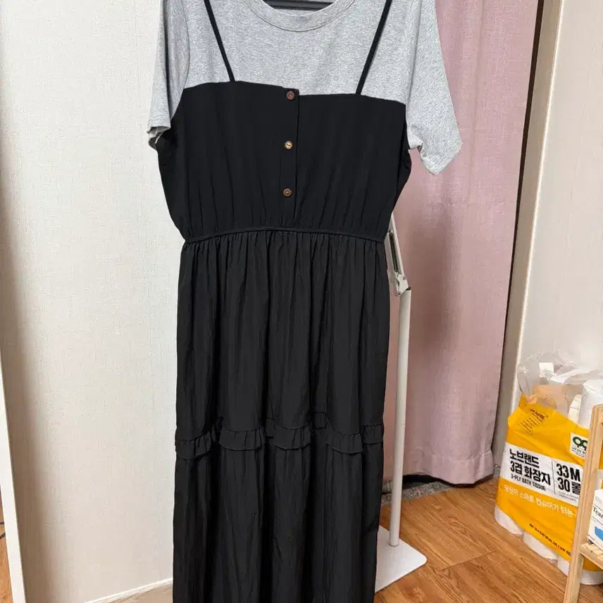 [BUNJANG] Velvetone One-Piece Dress Free Size / 밸리걸 원피스 free