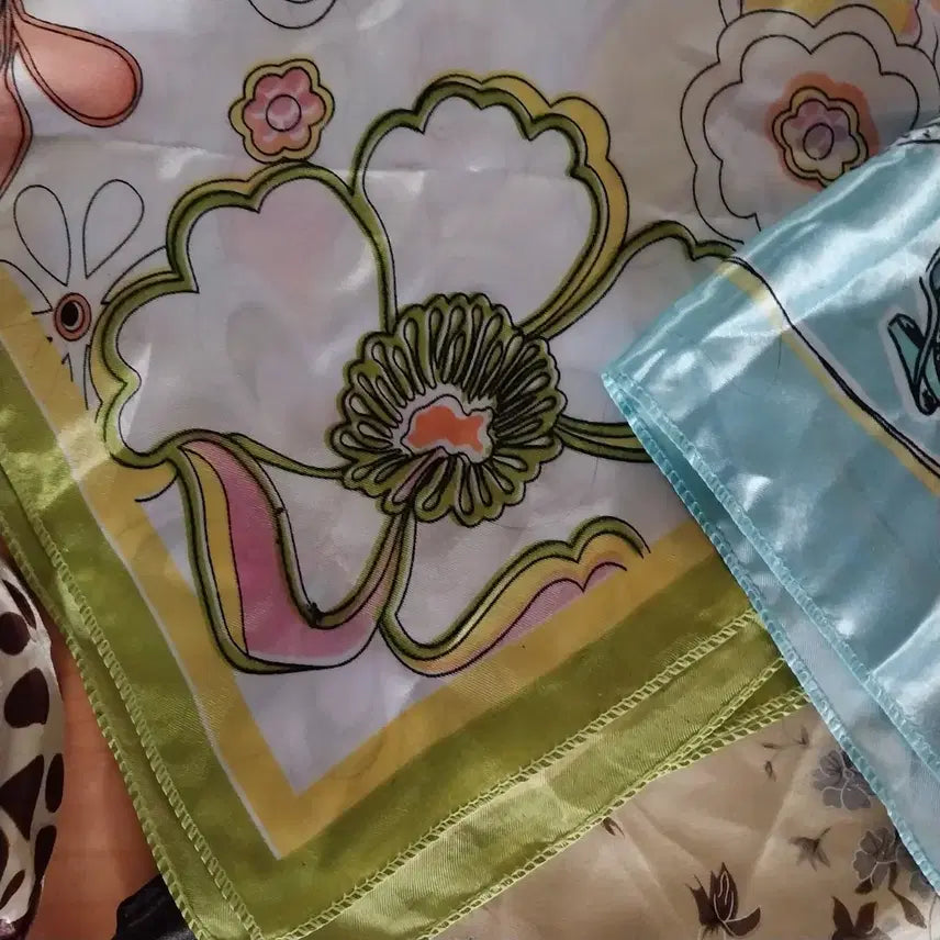 [BUNJANG] Vintage Silk Patterned Scarves Collection / 패턴 스카프 모음 (실크/빈티지)