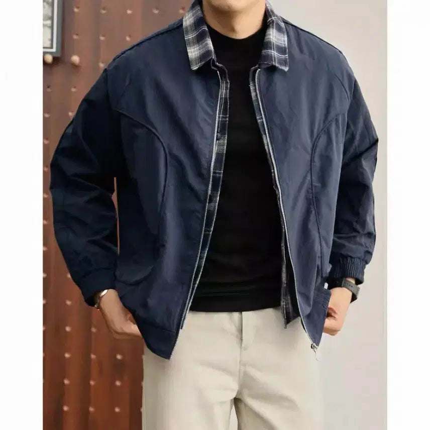 [BUNJANG] Check Lined Field Jacket / 체크 야상자켓