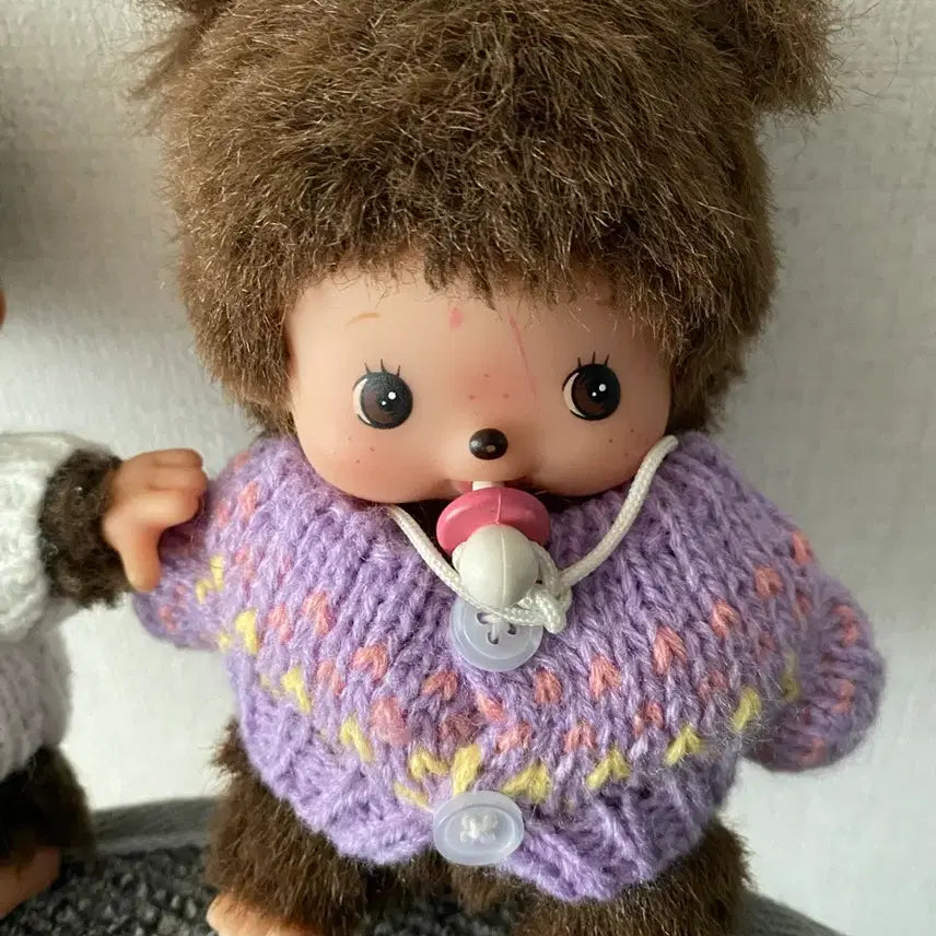 [BUNJANG] Vintage Monchhichi Knit Set / 몬치치 고전 니트셋트