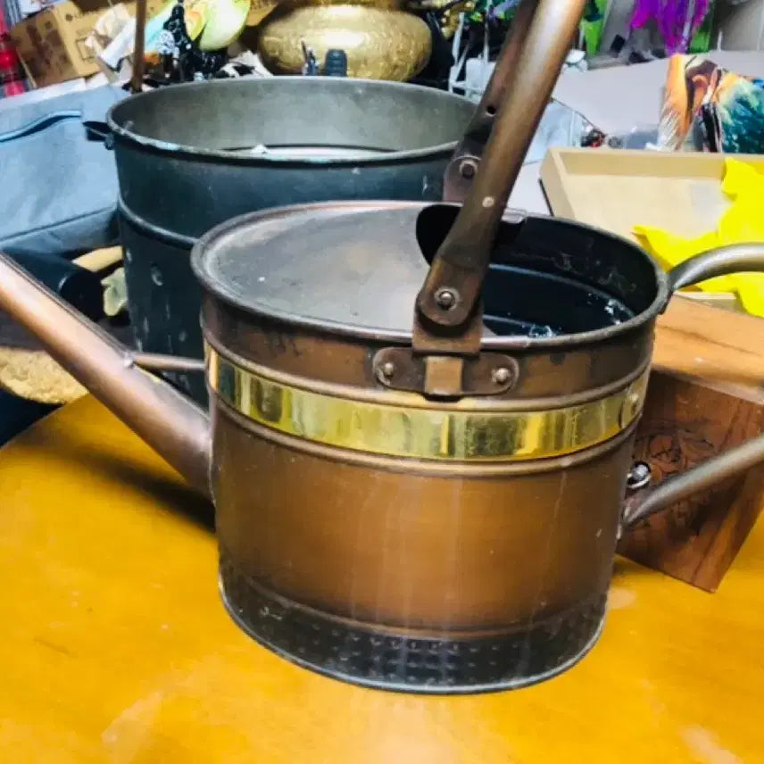 [BUNJANG] Antique Copper Watering Can Interior Prop / 구리 물뿌리개 물조로 엔틱 인테리어 소품 골동품 대