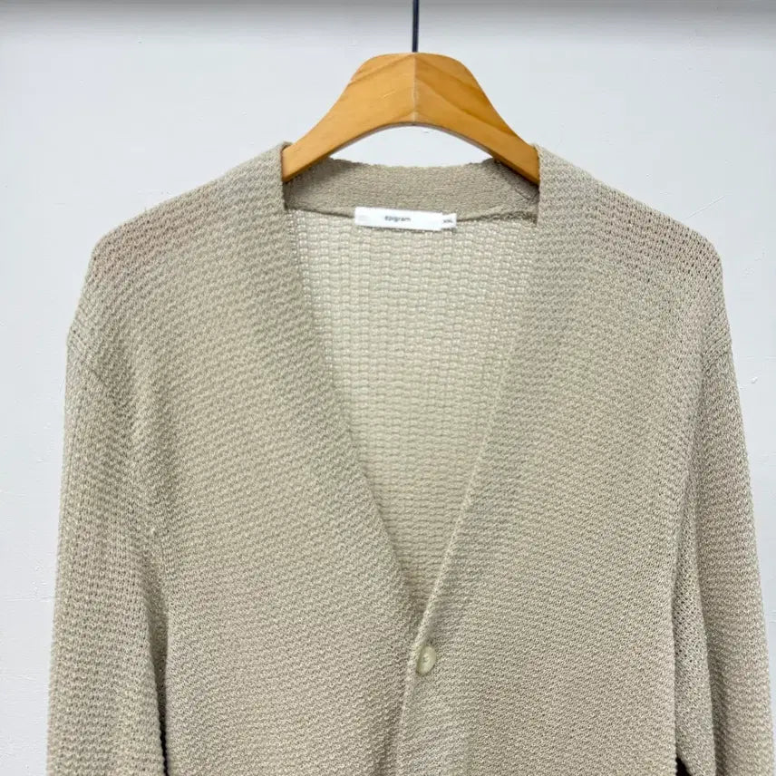 [BUNJANG] Epigram Loose Fit Cardigan Beige XXL (110) / 에피그램 가디건 XXL 110 루즈핏 베이지 남자 가디건 JS49