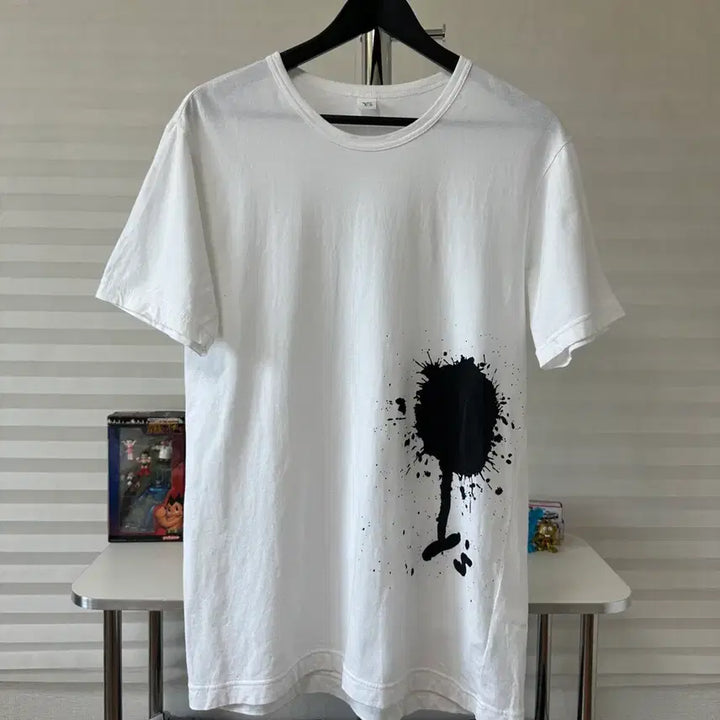 [BUNJANG] Yohji Yamamoto Painting Short Sleeve T-Shirt / 요지야마모토 페인팅 반팔