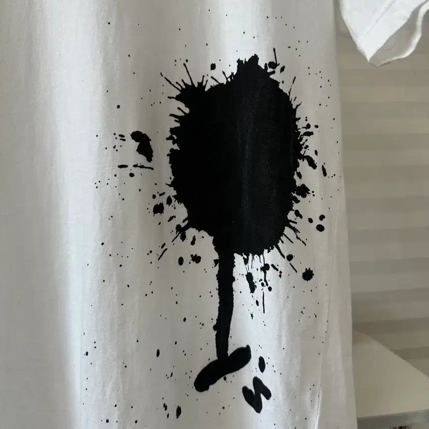 [BUNJANG] Yohji Yamamoto Painting Short Sleeve T-Shirt / 요지야마모토 페인팅 반팔