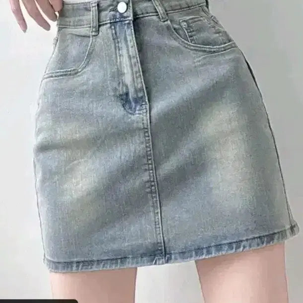 [BUNJANG] Blouse + Denim Skirt Set Rental / < 최저가 > 졸업사진 졸사 개인컨셉 청순컨셉 대여