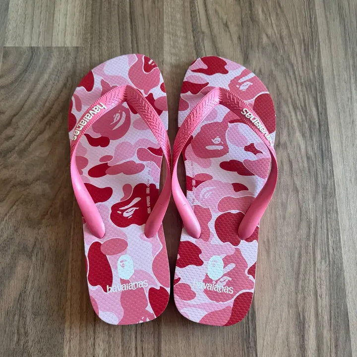 [BUNJANG] BAPE x Havaianas Pink Camo Flip-Flops / 베이프 X 하바이아나스 플립플랍 핑크카모