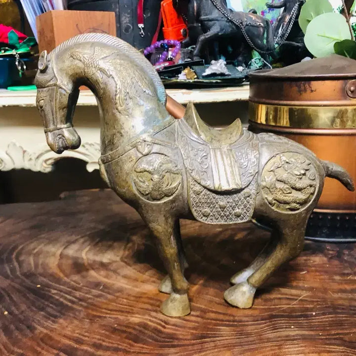 [BUNJANG] Bronze Horse Sculpture Antique Interior Decor / 청동 브론즈 멋진 말 인테리어 소품 골동품