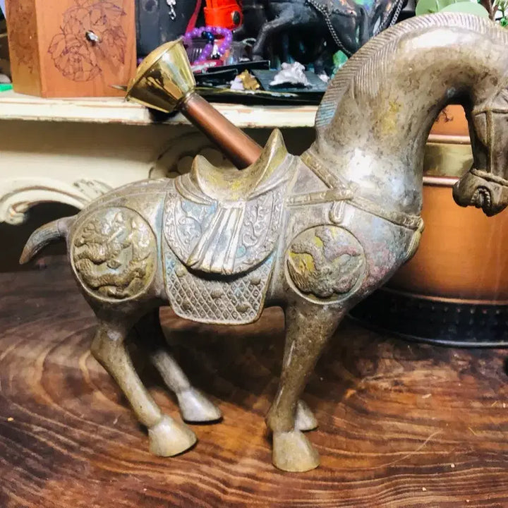 [BUNJANG] Bronze Horse Sculpture Antique Interior Decor / 청동 브론즈 멋진 말 인테리어 소품 골동품